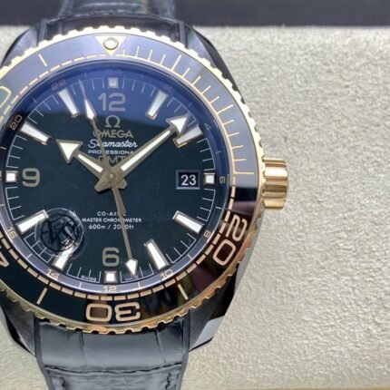 Omega Chieftain Series Black Ceramic Ocean Universe 600 meters "Deep Sea Black"