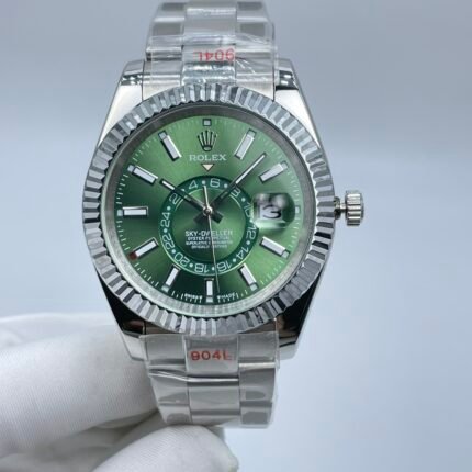 ROLEX SKYDEWELLER WATCH Silver AUTOMATIC MOVEMENT/ MEN'S ROLEX WATCH 鈥�42MM