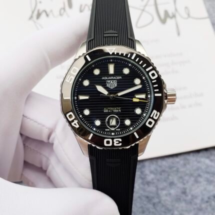 Tag Heuer Aquaracer Black Rubber strap/ Automatic movement / Luxury Tag Watch For Men-s- 43mm -Replica watches