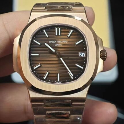 Patek Philippe customize nautilus 5711R brown dial Cal.330 movement 8.2mm thickness CNC case original replacement dial and hands 143g weight