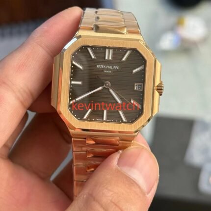Patek Philippe CUBITUS 40mm 7128R brown dial Cal.330 movement 8.5mm perfact thickness full 18K rose gold plating